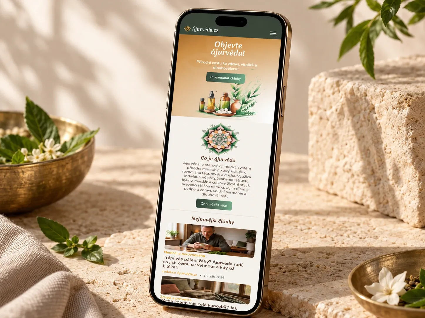 Web Ájurvéda.cz