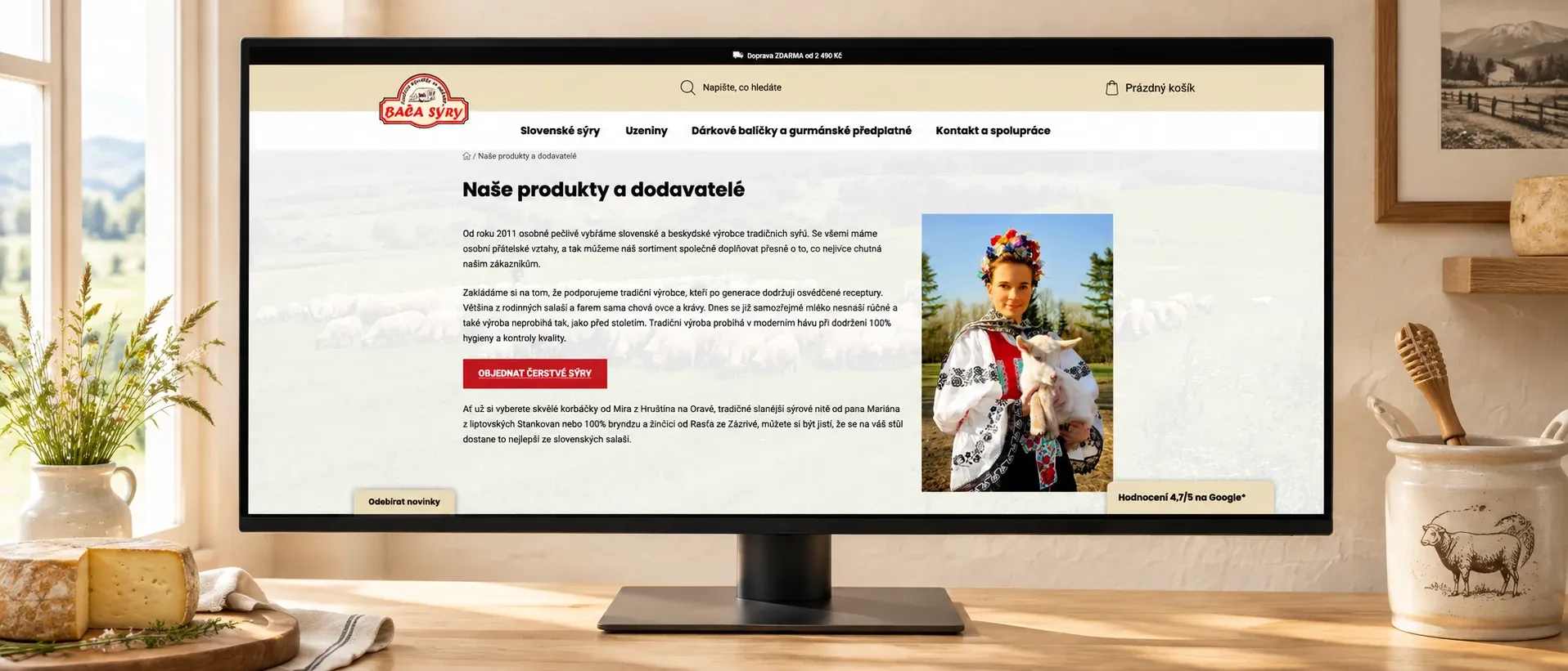 Web Bača Sýry