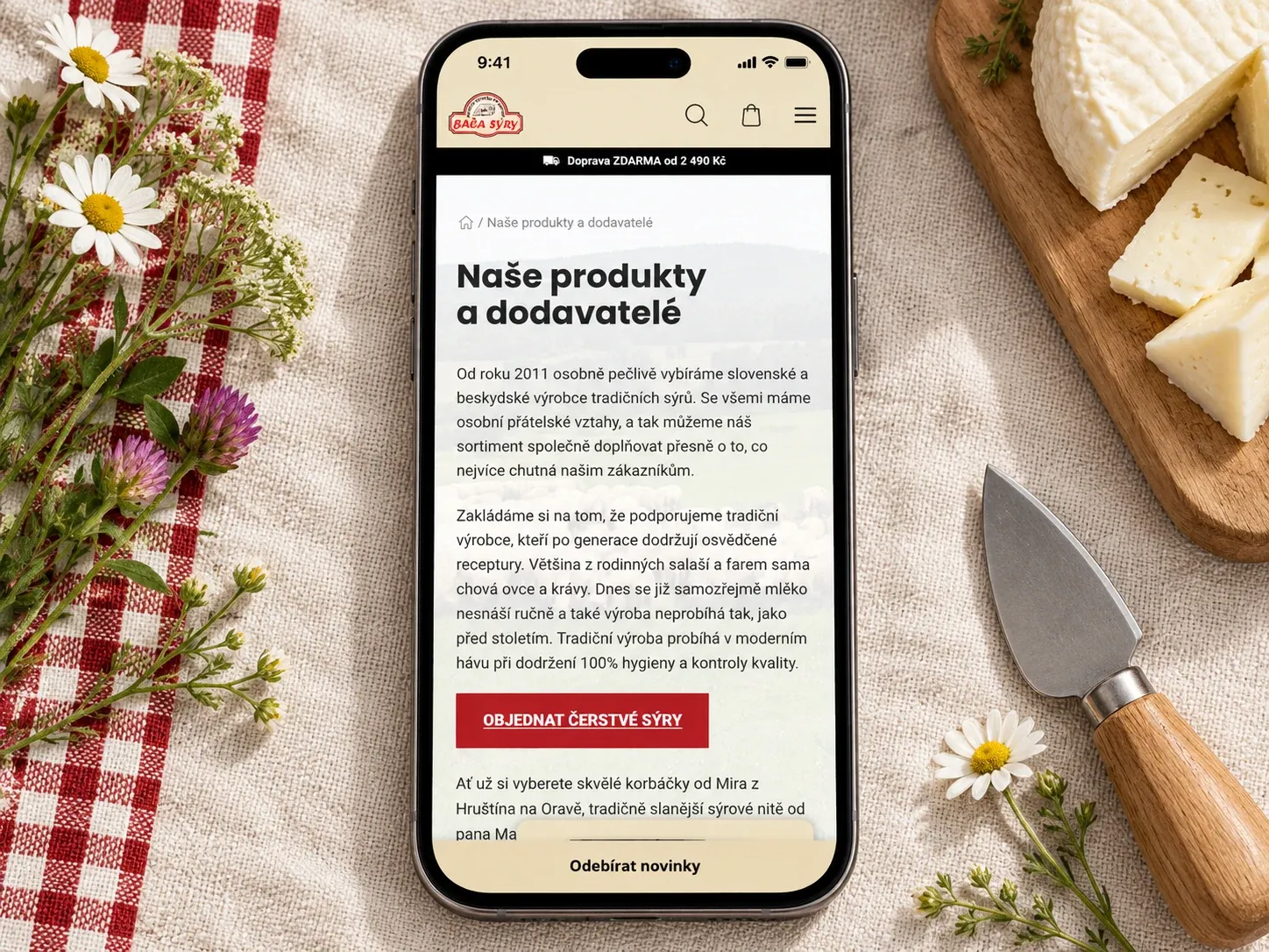 Web Bača Sýry