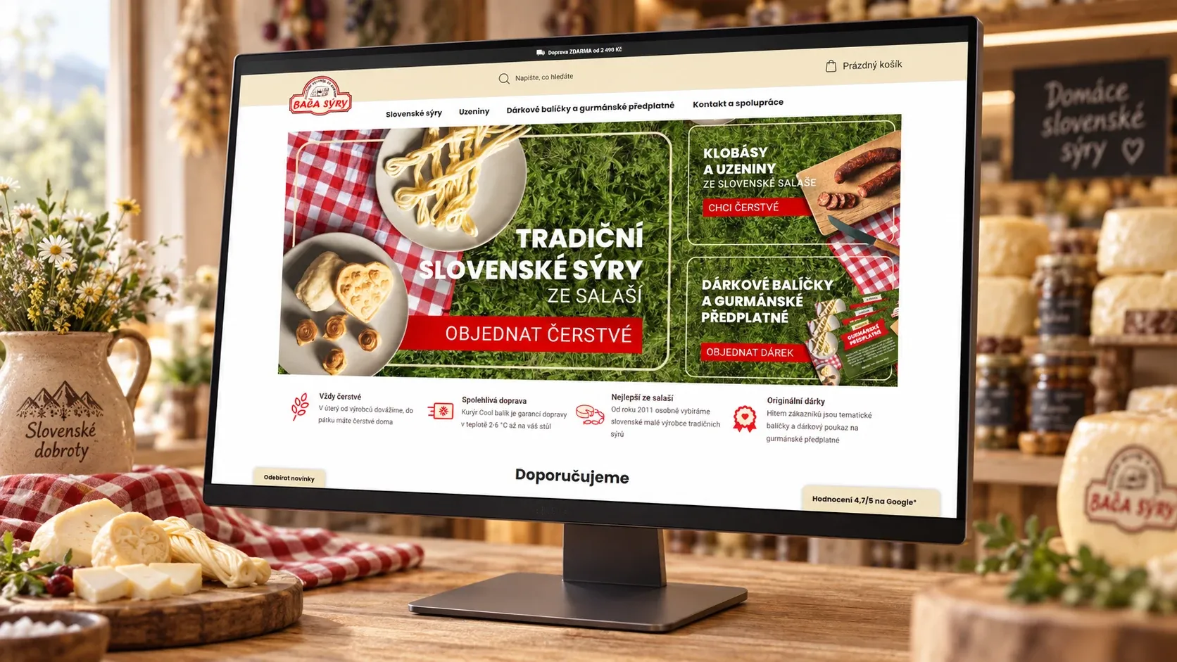 Web Bača Sýry