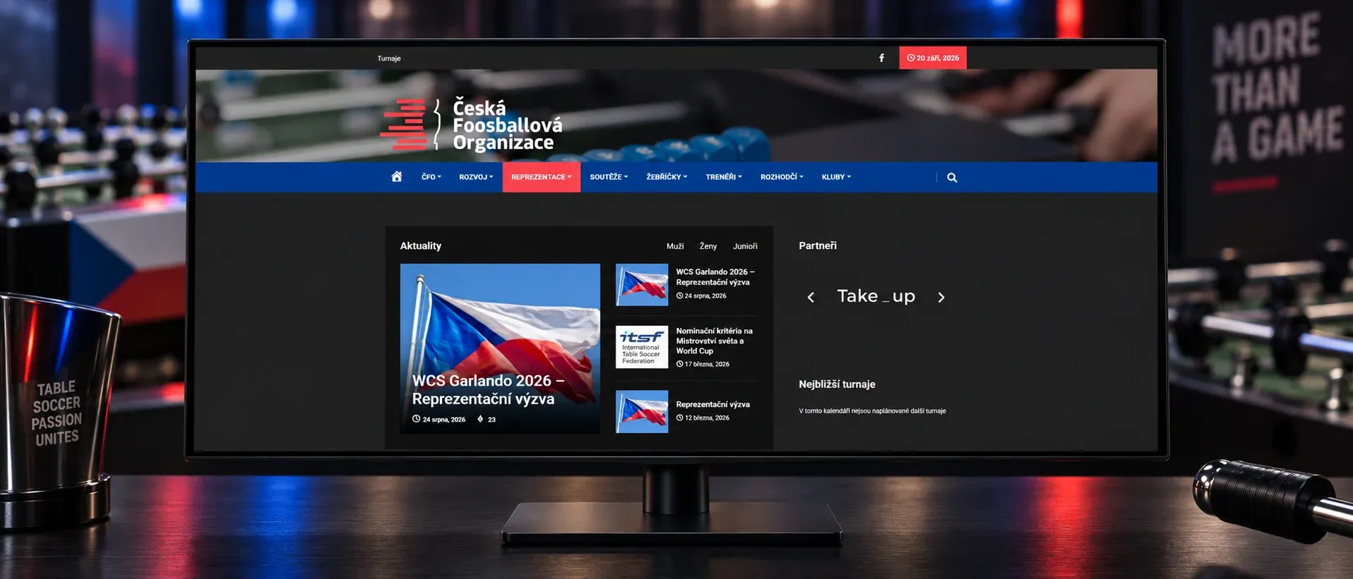 Web Česká foosballová organizace