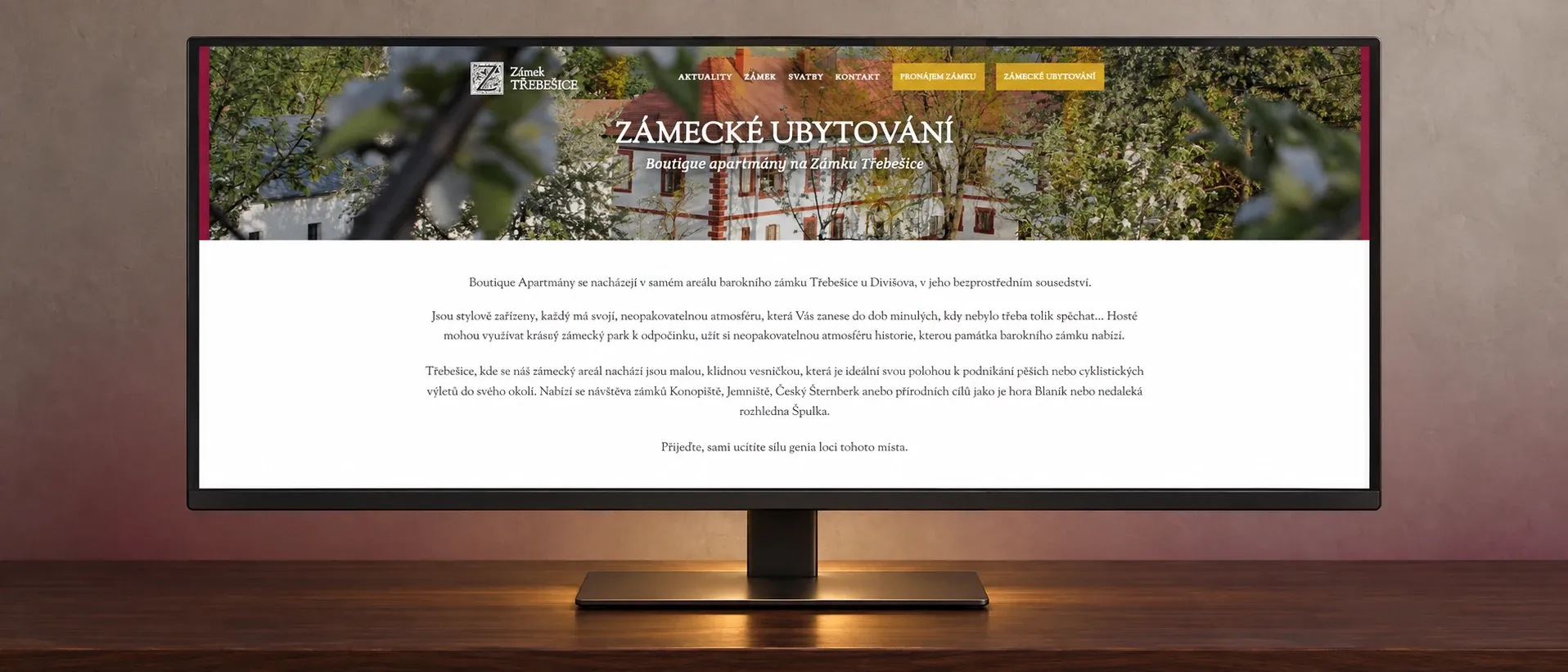 Web Zámek Třebešice